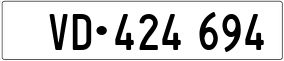 Trailer License Plate